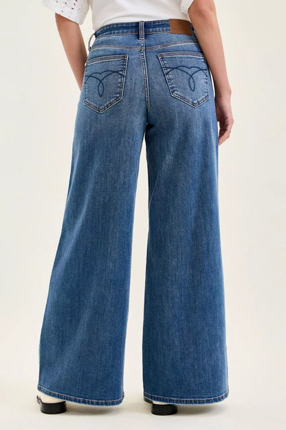 High Waist Palazzo Jeans - Jeans