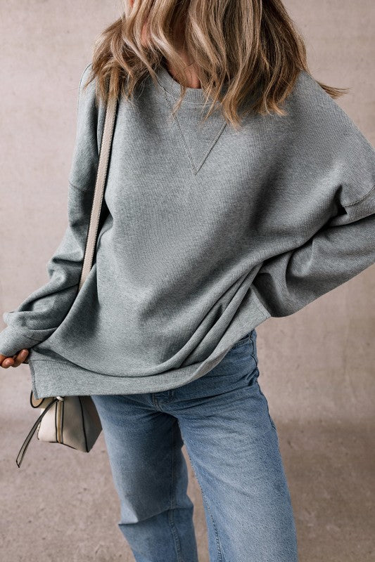 Rorivina Drop Shoulder Oversized Sweatshirt | Trendy Outfit Idea for Women by Ro + Ivy | Elevated Basics, Modern Comfort & Style