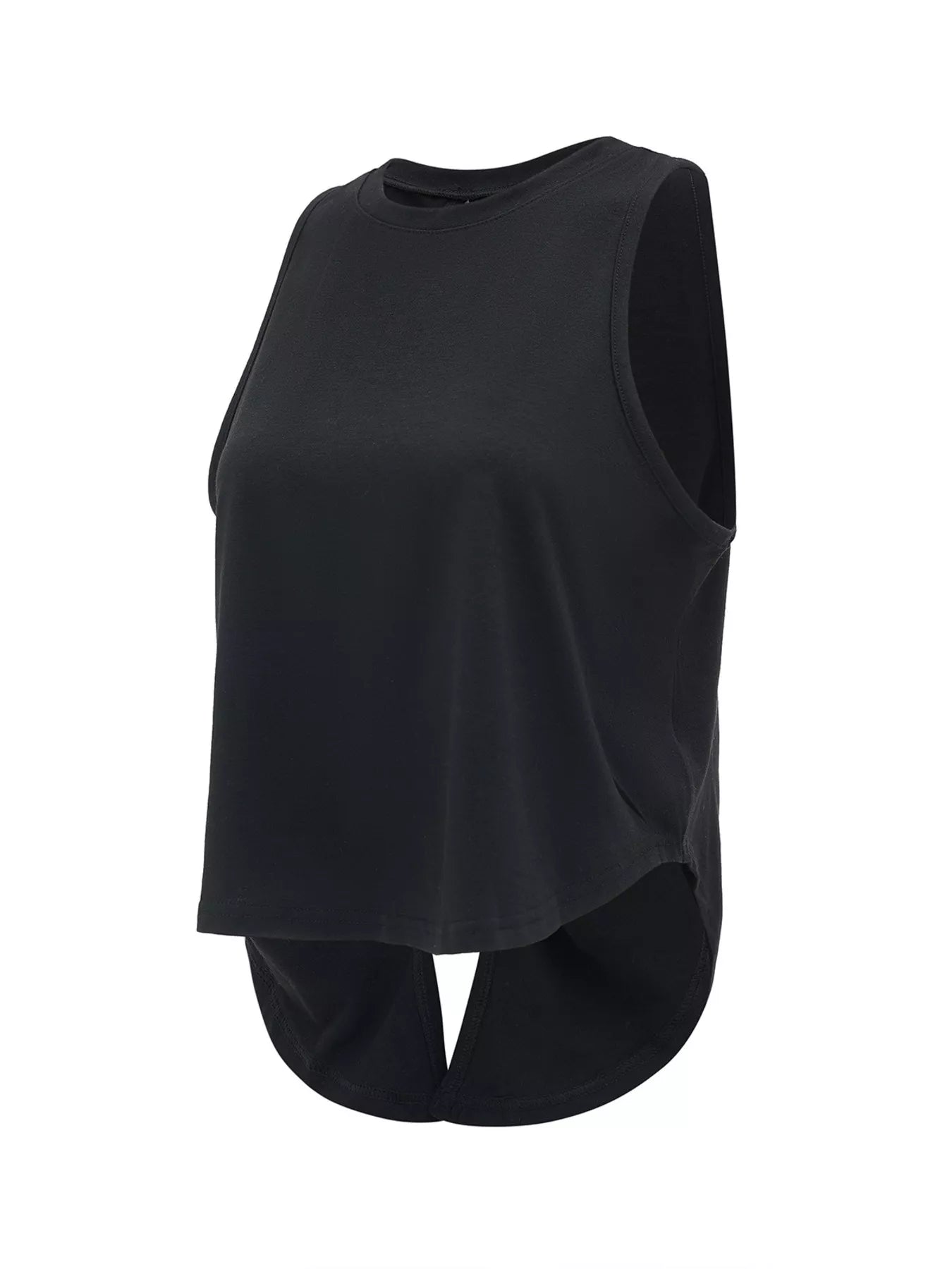 Back Cutout Round Neck Activewear Tank