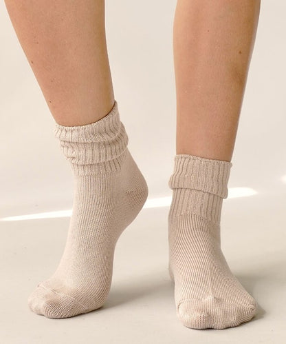 TAUPE One size Bamboo Crew Socks | Trendy Socks Outfit Idea for Women by Ro + Ivy | Elevated Basics, Modern Comfort & Style