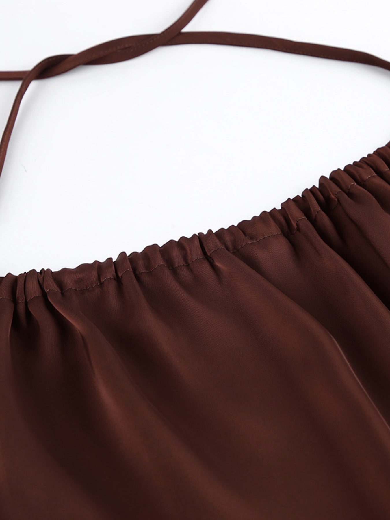 Women's Backless Halter Neck Maxi Dress - Maxi Dresses