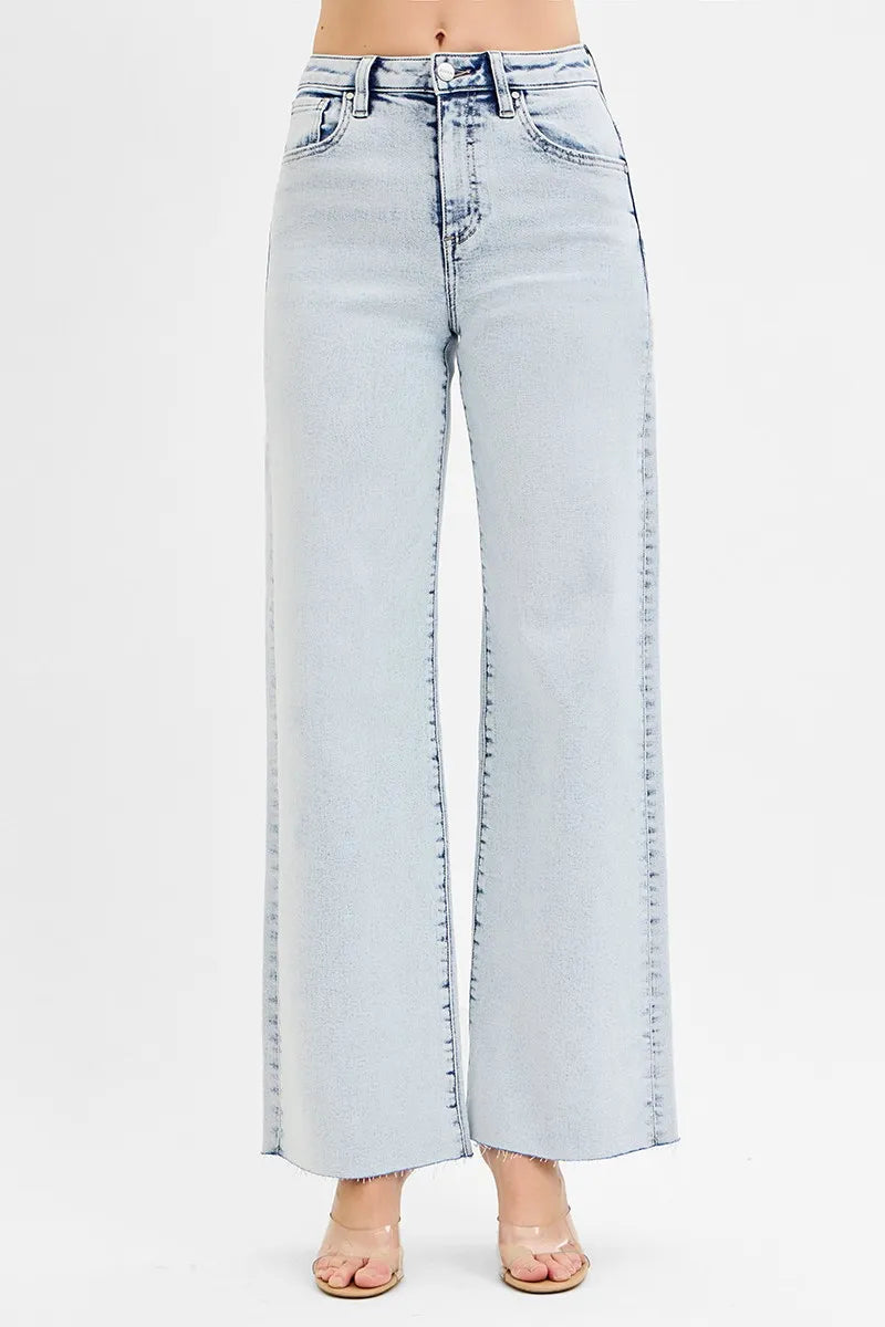 Full Size High Rise Wide Leg Jeans Plus Size – outfit idea for women | Ro + Ivy