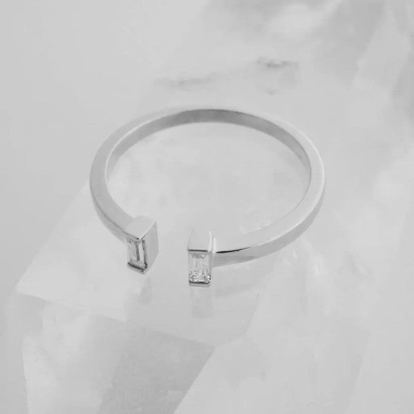 Stevie Baguette Ring Trendy Rings Outfit Idea for Women | Ro + Ivy