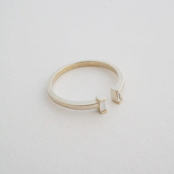 Stevie Baguette Ring Trendy Rings Outfit Idea for Women | Ro + Ivy