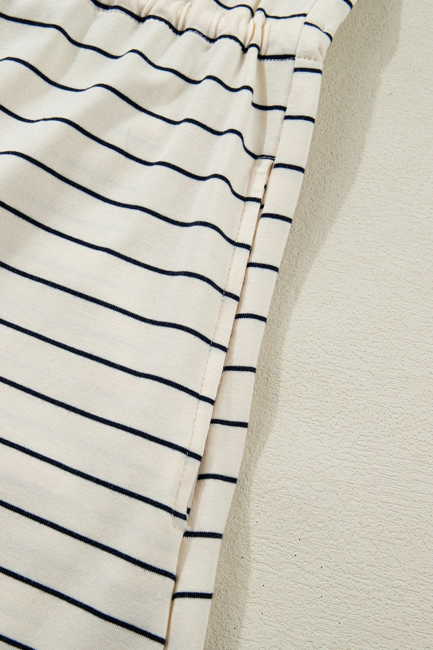 Striped Drawstring Tunic Mini Dress Tank — Versatile Flattering Everyday Style - Mini Dresses
