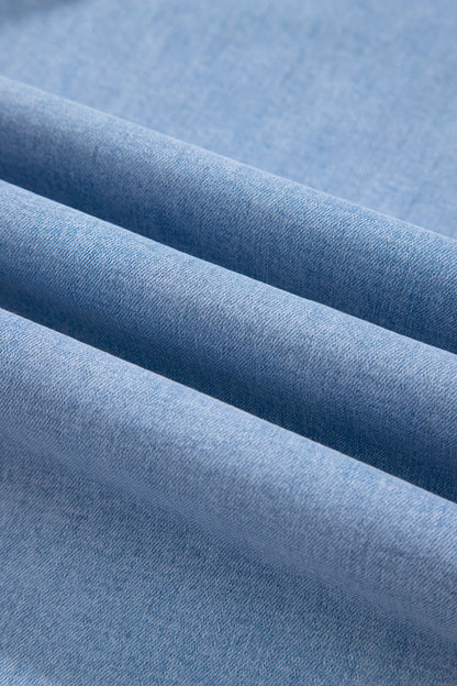 Square Patch Pocket Ankle Length Barrel Jeans