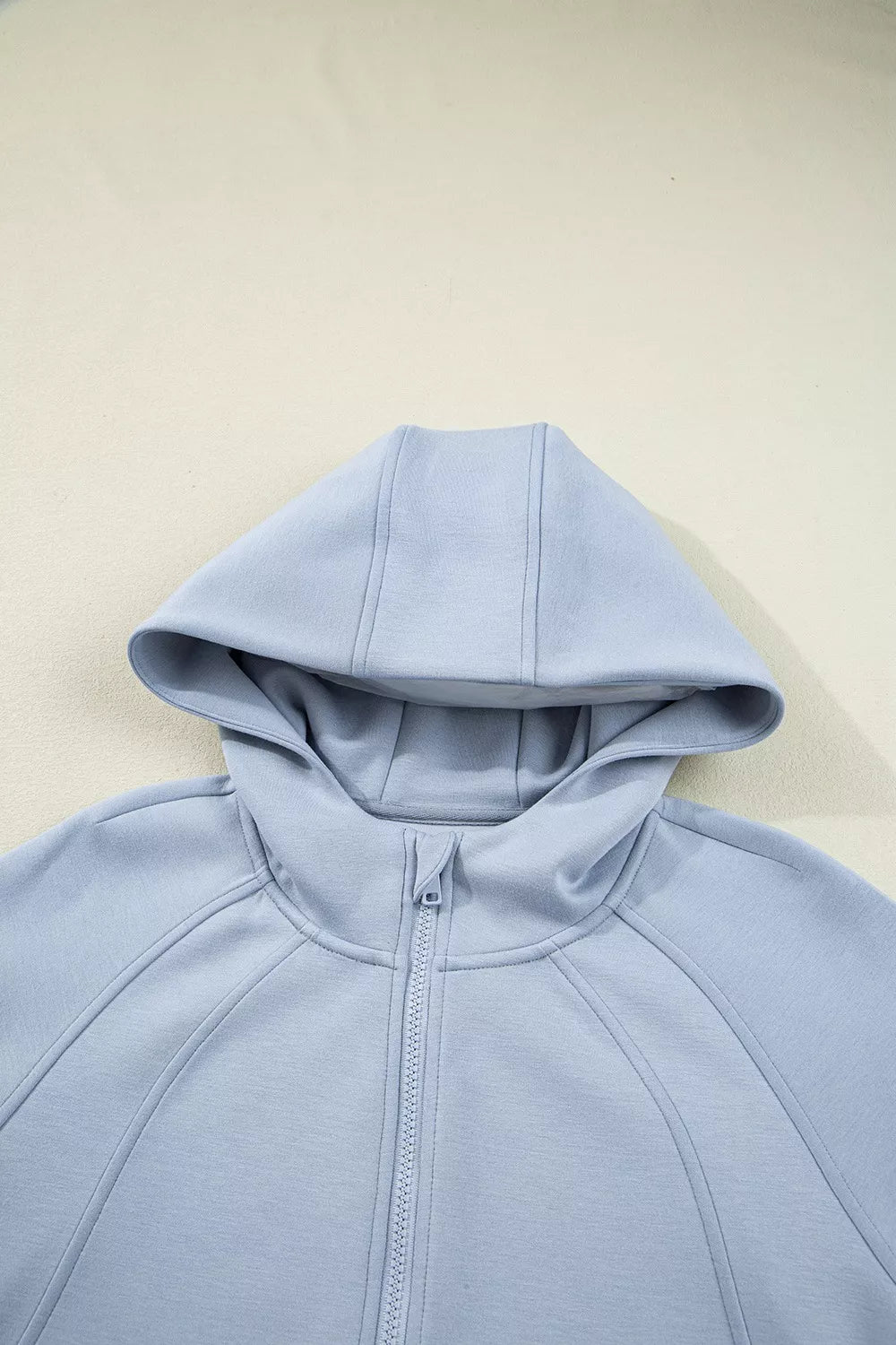 Women's Half Zip Thumbhole Sleeve Hoodie and Pants Set - Activewear Sets