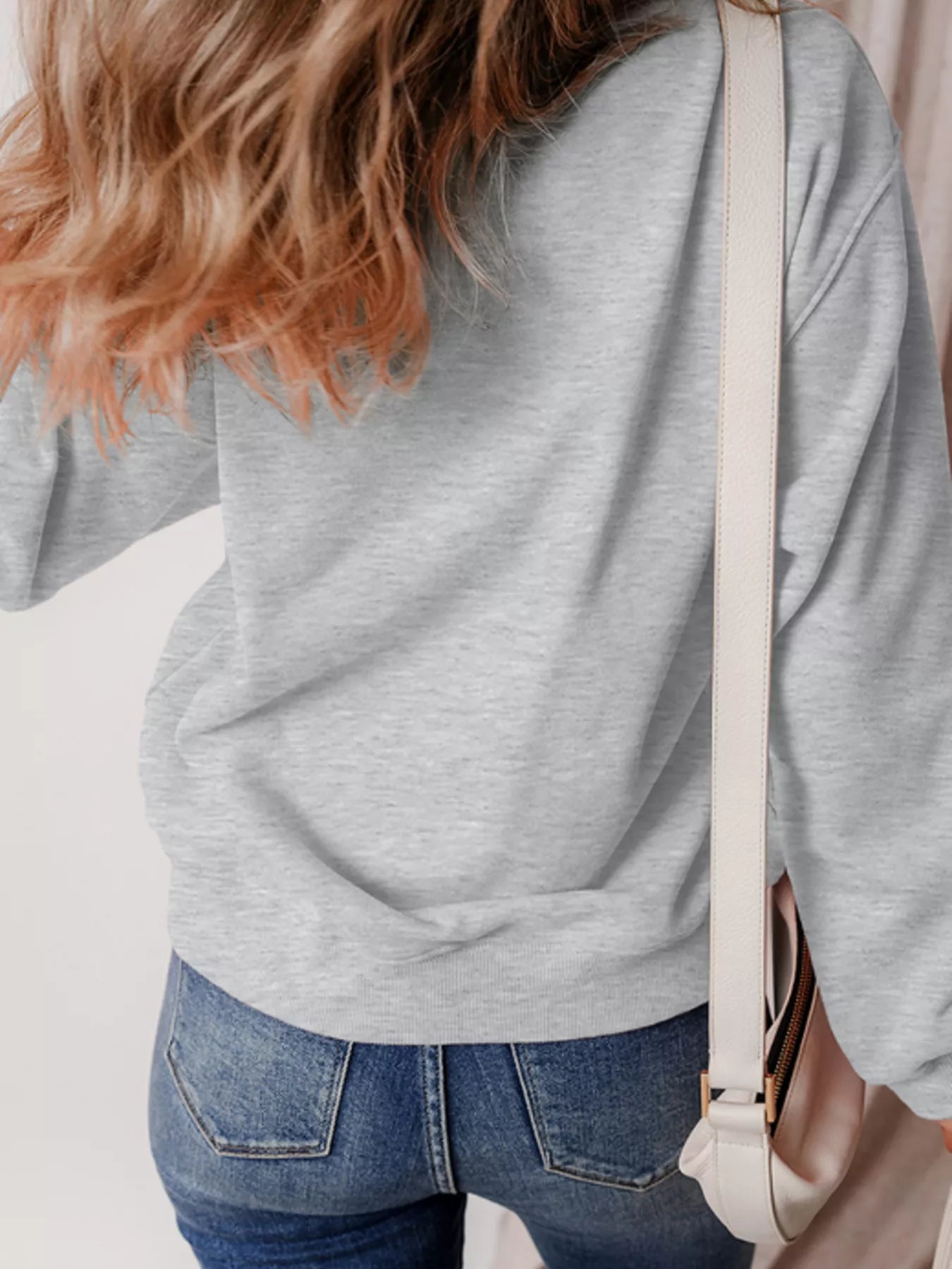 Cute Halloween Ghost Round Neck Sweatshirt