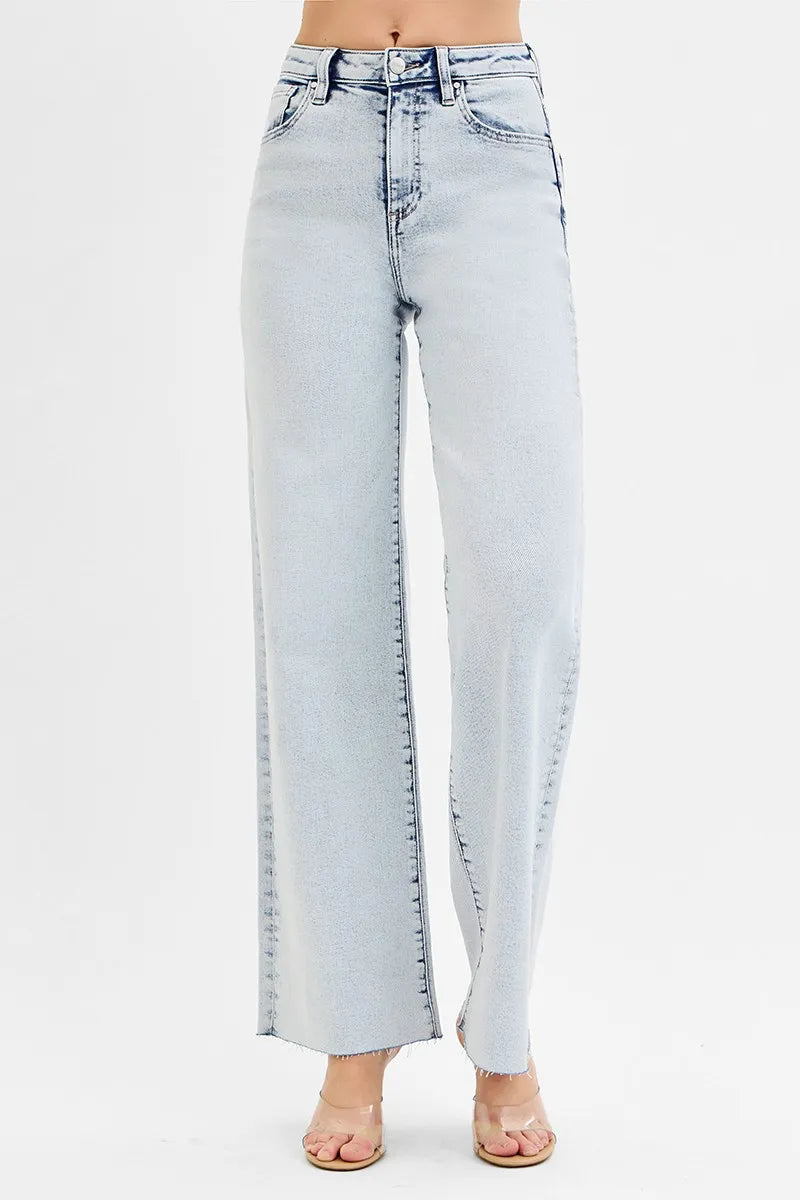 Full Size High Rise Wide Leg Jeans Plus Size – outfit idea for women | Ro + Ivy