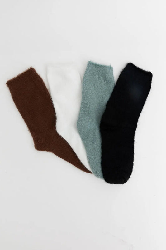 Warm Fuzzy Crew Socks
