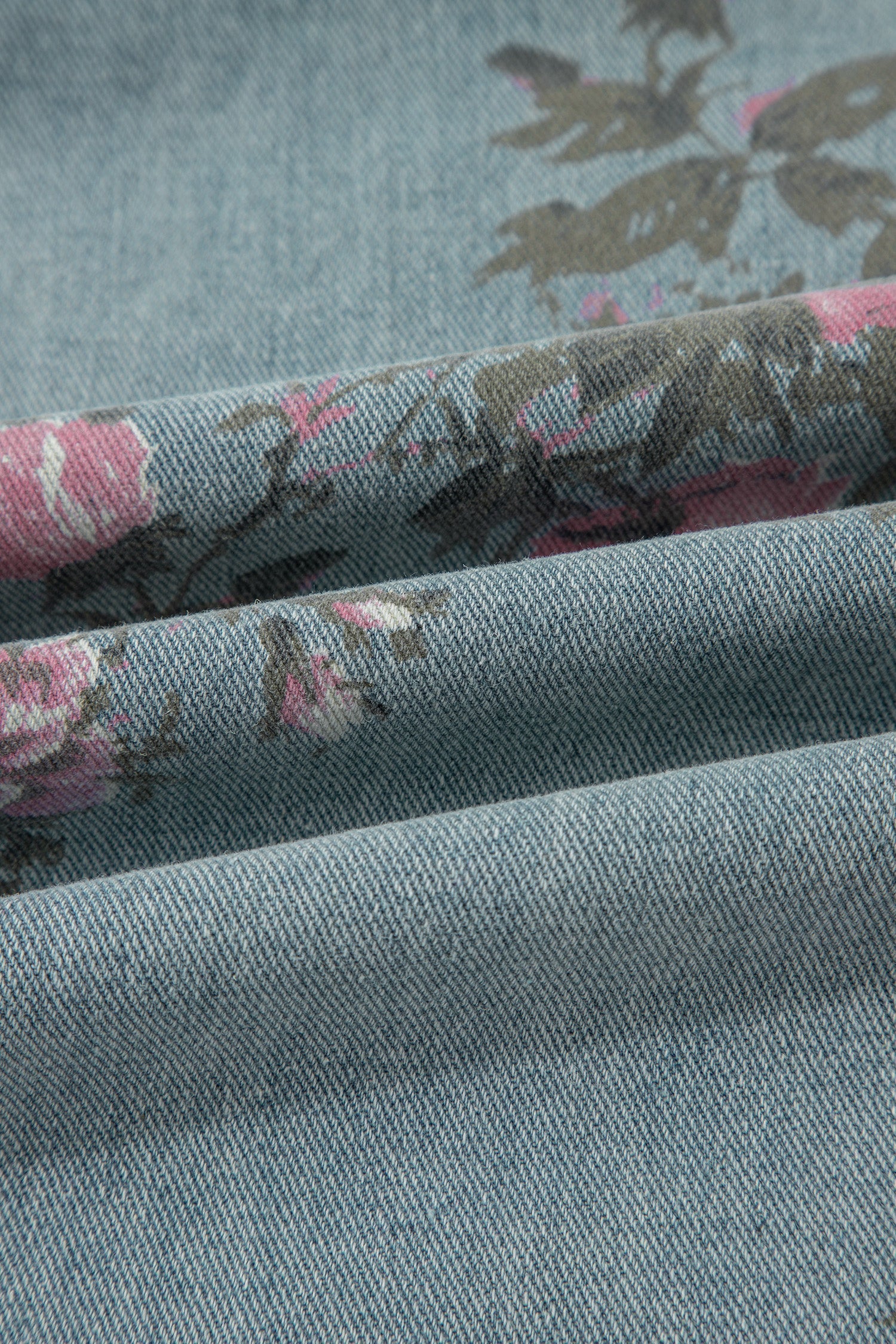 Floral Print Denim Wide Leg Adjustable Strap Jumpsuit — Boho Effortless Everyday Style - Jumpsuits & Rompers