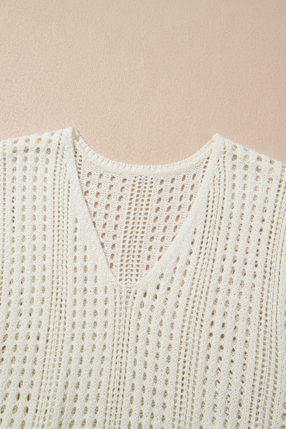 Crochet Open Knit Drawstring Waist Sleeveless Beach Cover-Up Dress — Elegant Warm-Weather Style - Swimwear/Beach Cover-ups