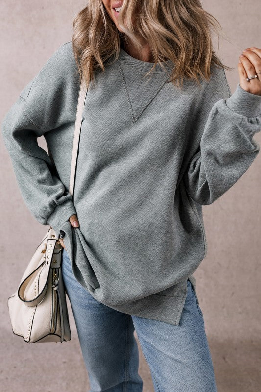 Rorivina Drop Shoulder Oversized Sweatshirt | Trendy Outfit Idea for Women by Ro + Ivy | Elevated Basics, Modern Comfort & Style