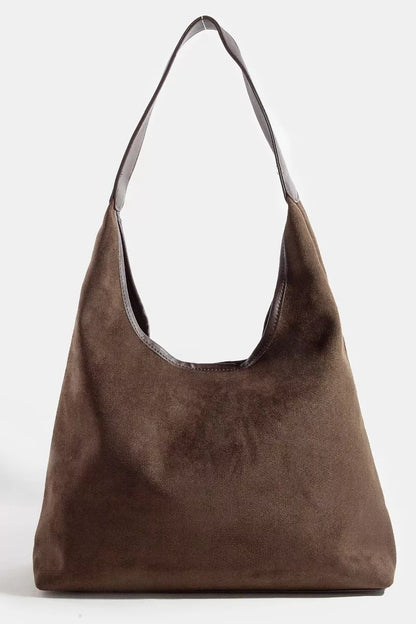 DBR one size Faux Suede Hobo Bag | Trendy Hobo Bags Outfit Idea for Women by Ro + Ivy | Elevated Basics, Modern Comfort & Style