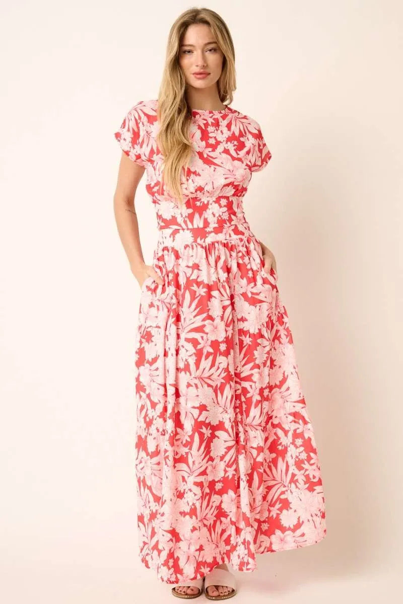 Tropical Print Top And Skirt Set – outfit idea for women | Ro + Ivy