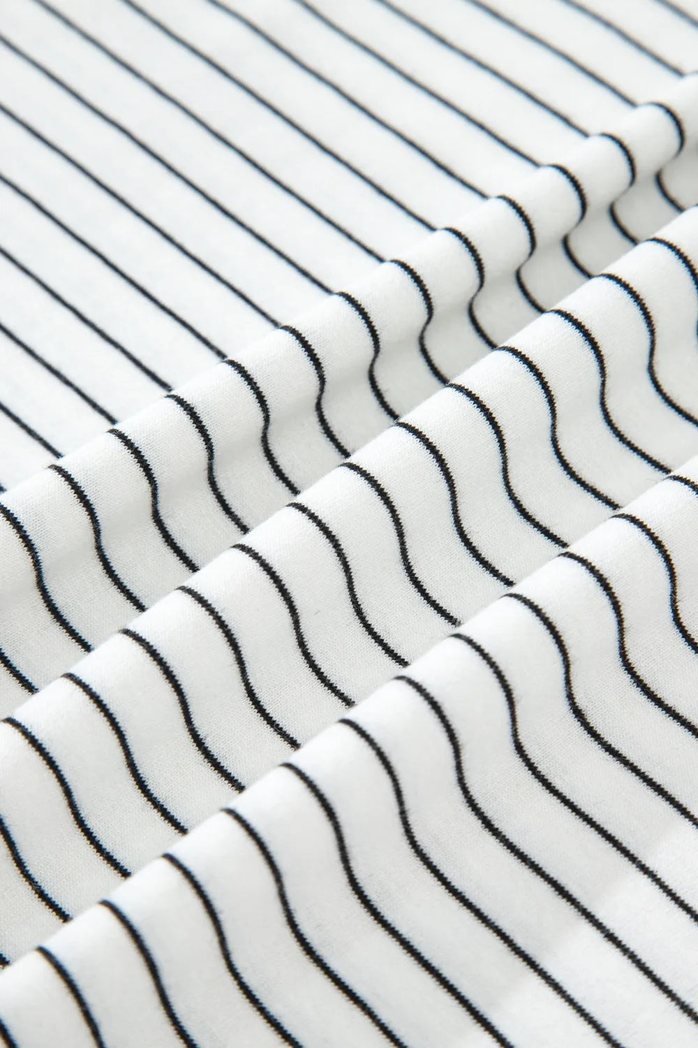 Stripe Short Sleeve Crew Neck Casual Tee With Chest Pocket - Shirts