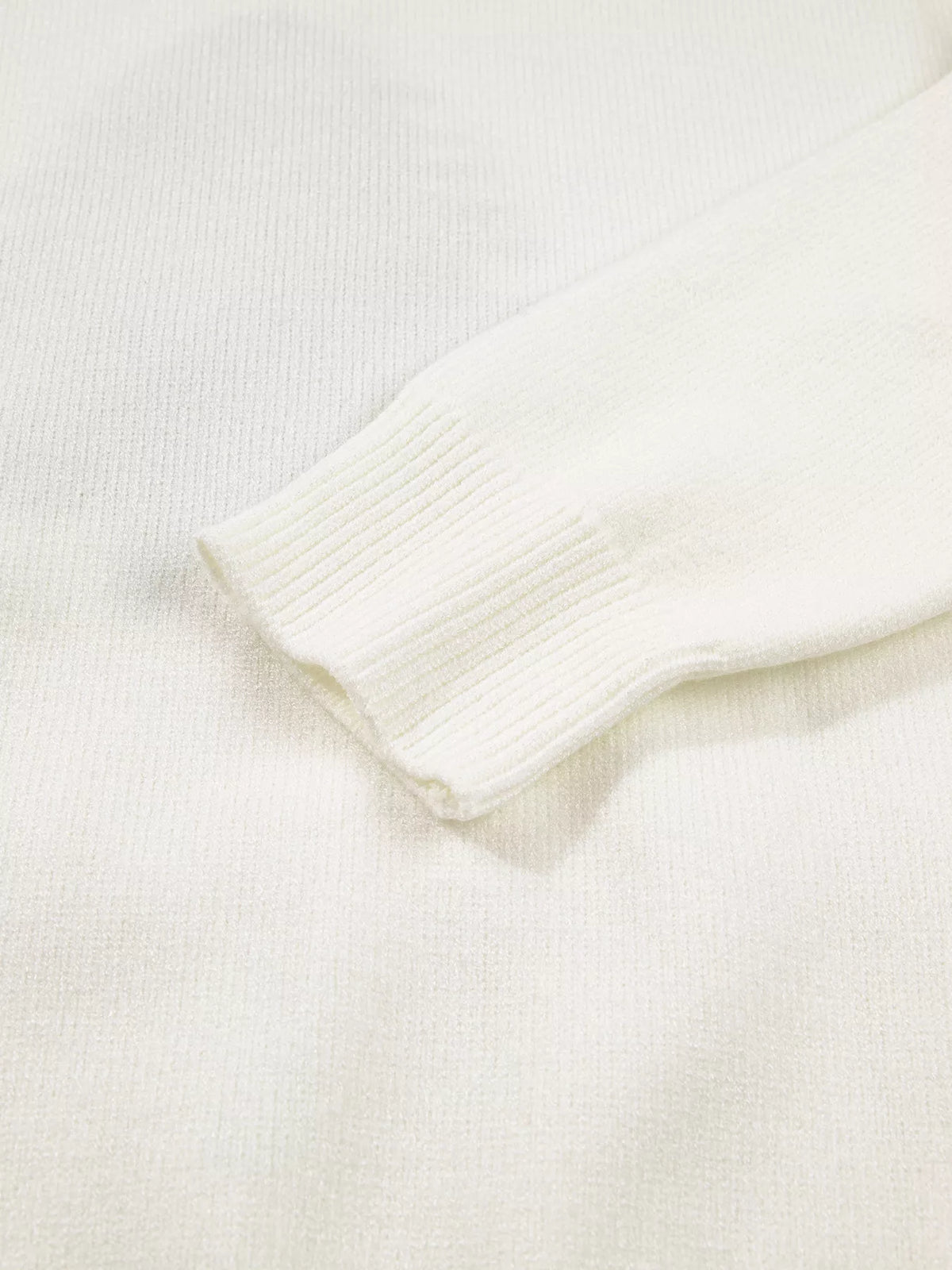 Christmas Tree Bow Drop-Shoulder Knit Sweater