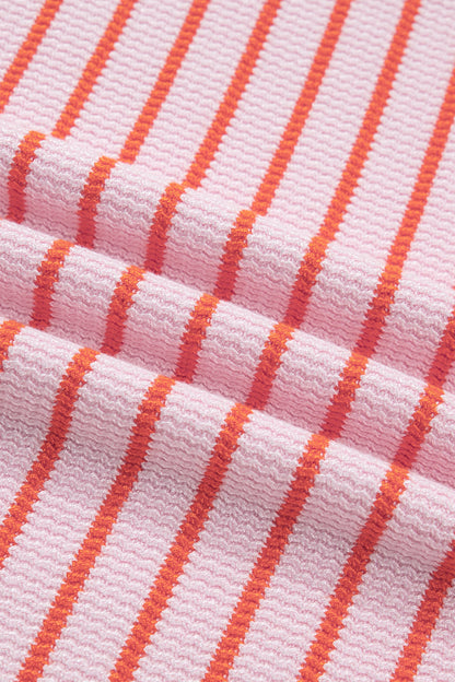 Lightweight Striped Knit Sleeveless Tank Sweater Vest — Breathable Casual Everyday Style - Sweater Vests