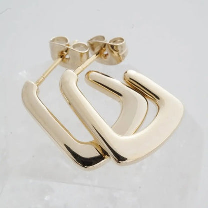 One Size Demi Hoop Earrings Trendy Earrings Outfit Idea for Women | Ro + Ivy