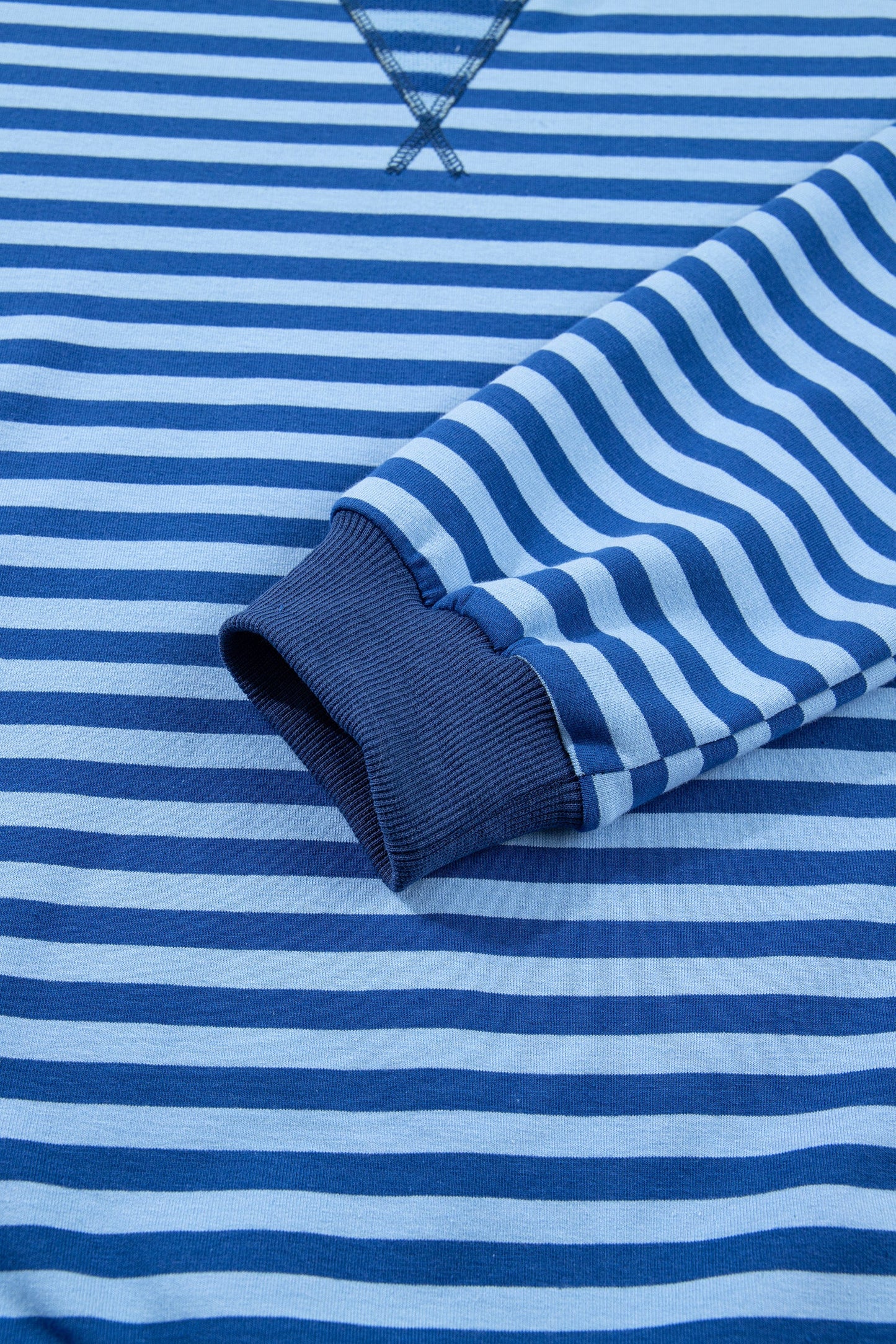 Striped Long Sleeve Top & Matching Shorts Casual Two-Piece Set — Timeless Comfortable Style - Short Sets