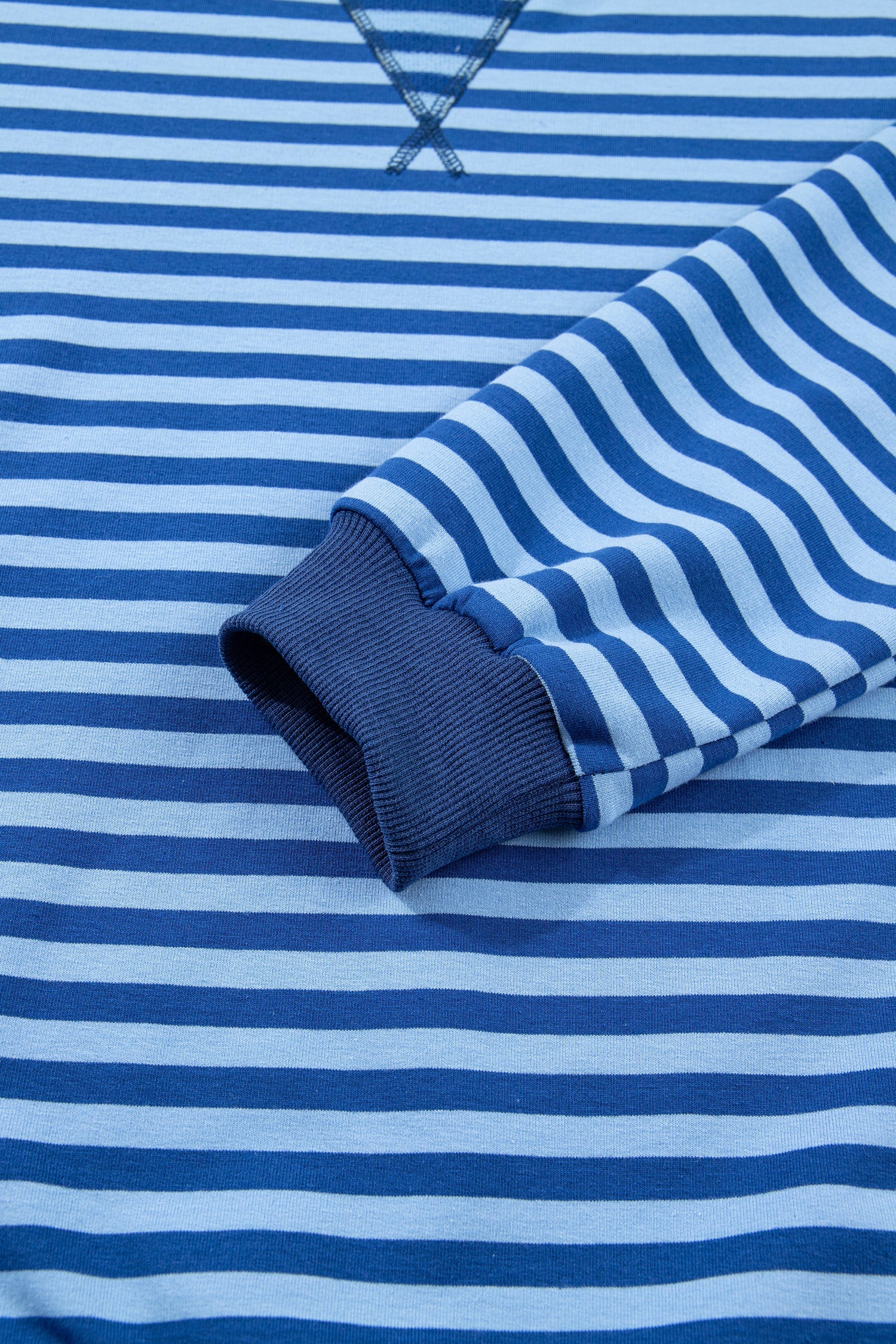 Striped Long Sleeve Top & Matching Shorts Casual Two-Piece Set — Timeless Comfortable Style - Short Sets