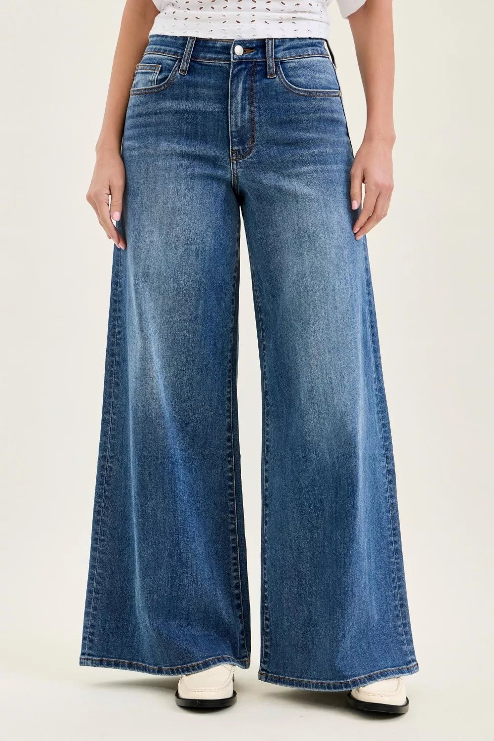 High Waist Palazzo Jeans - MD Jeans