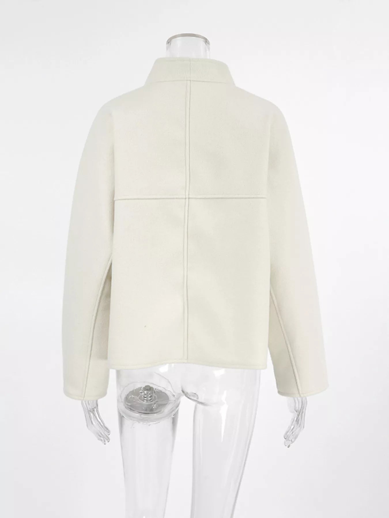 Women's Open Front Lightweight Cropped Coat - Coats