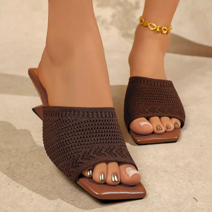 Women's Open Toe Block Heel Sandals - Sandals
