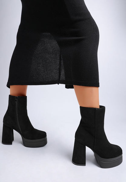 Maltese Soft Microfiber 4-inch Block Heel Boots | Trendy Boots Outfit Idea for Women by Ro + Ivy | Elevated Basics, Modern Comfort & Style