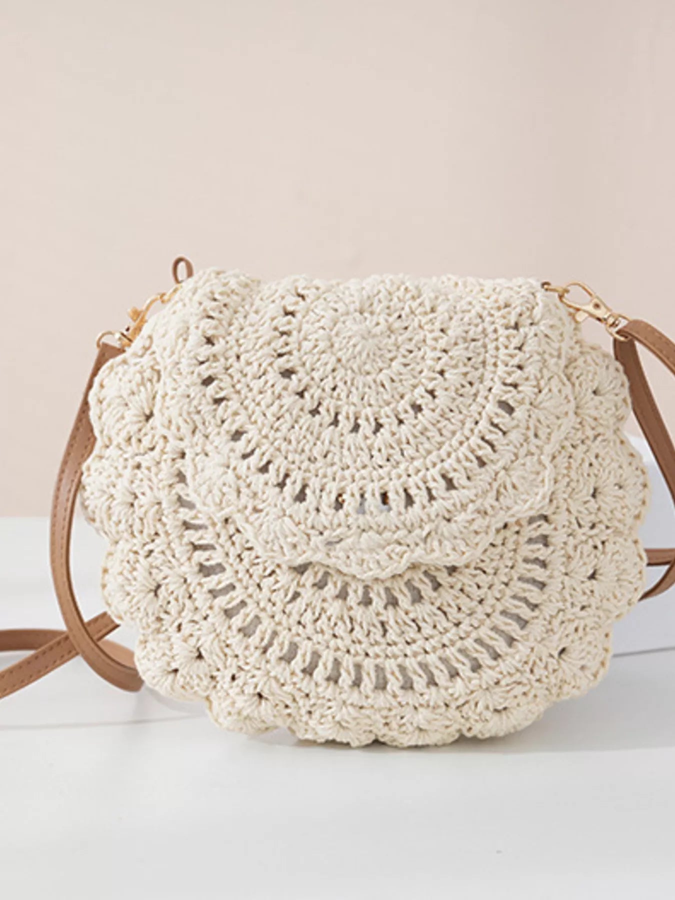 Boho Crochet Crossbody Bag - Crossbody Bags