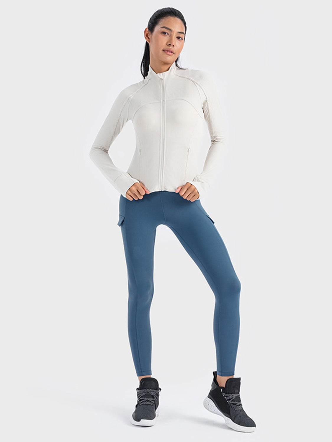 Long Sleeve Zip-Up Activewear Jacket