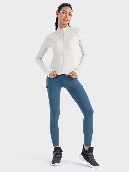 Long Sleeve Zip-Up Activewear Jacket