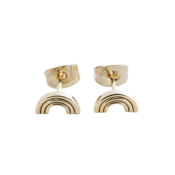 Rainbow Stud Earrings Trendy Earrings Outfit Idea for Women | Ro + Ivy