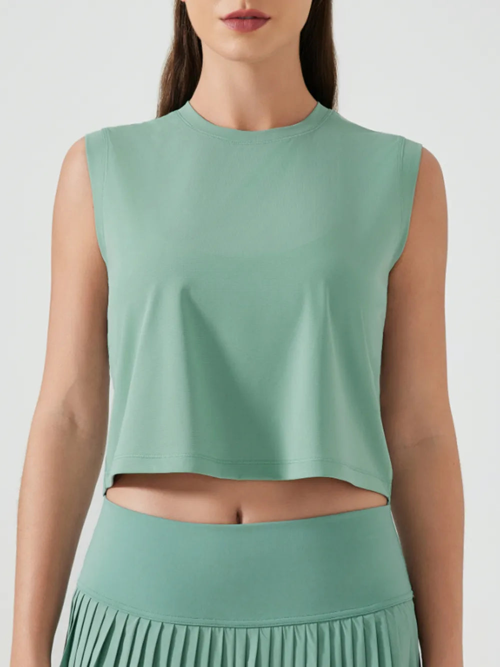 Round Neck Activewear Tank Top