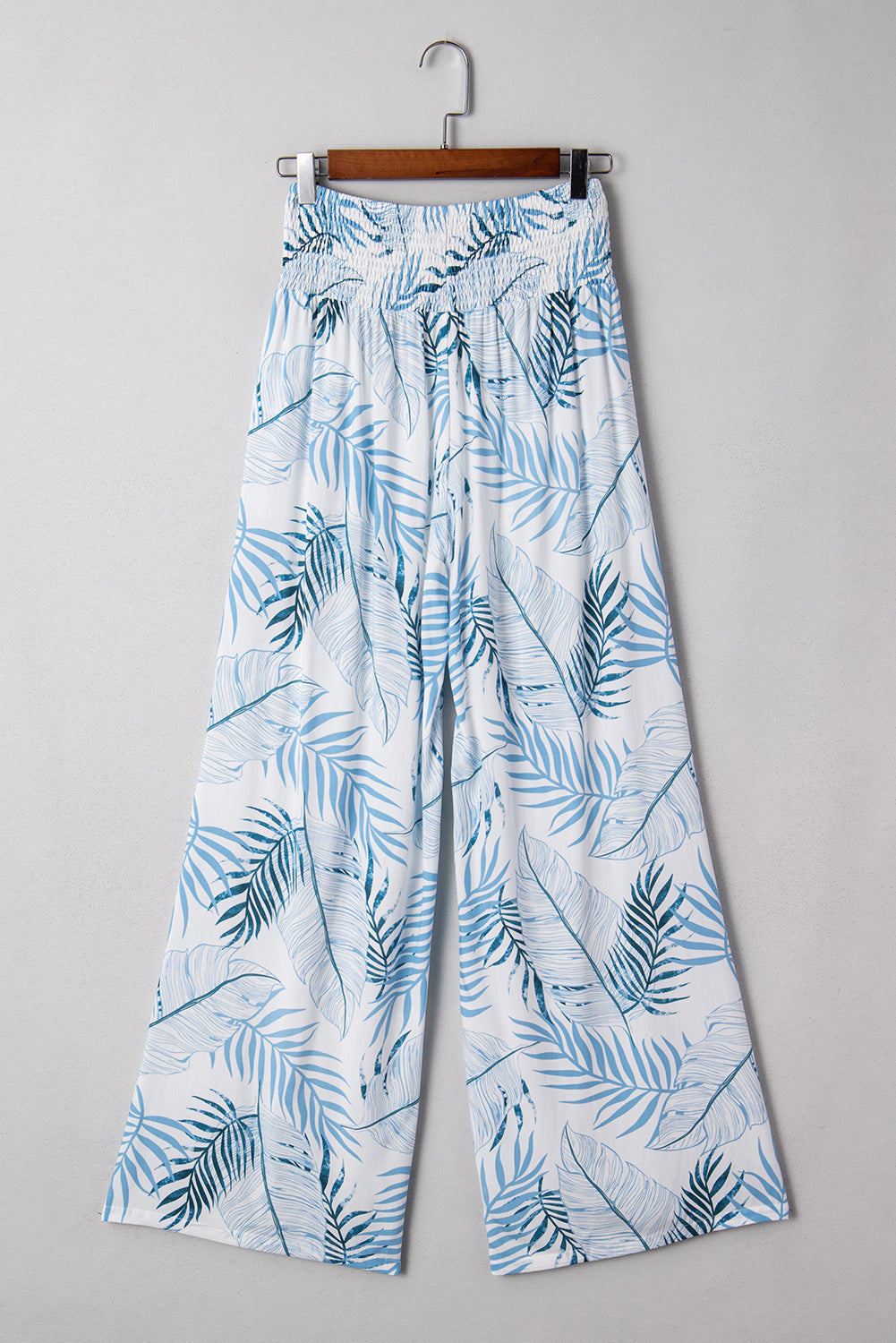 Breezy Waistband Linen Blend Wide Leg Pants — Relaxed Summer Everyday Style - Pants & Culotte