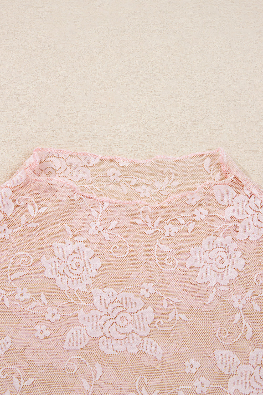 Floral Sheer Mesh Long Sleeve Top