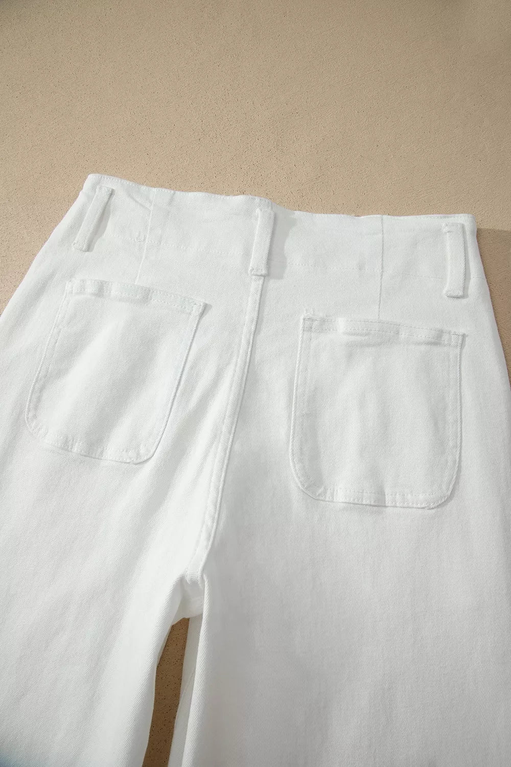 Women's 2 Button High Waist Wide Leg Jeans - Jeans