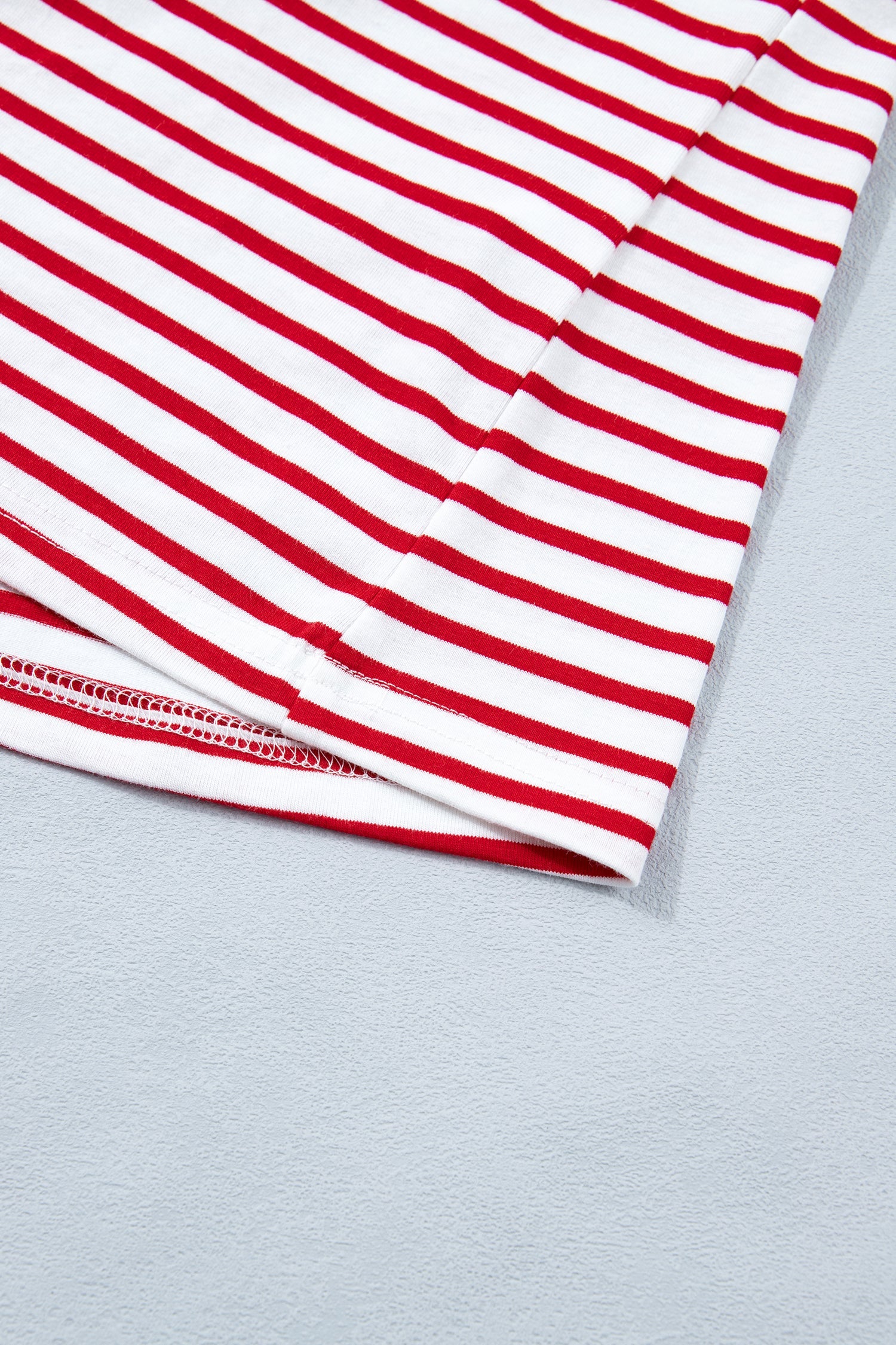 Classic Striped Puff Sleeve Casual T-Shirt — Comfortable Relaxed Everyday Style - Tops & Tees
