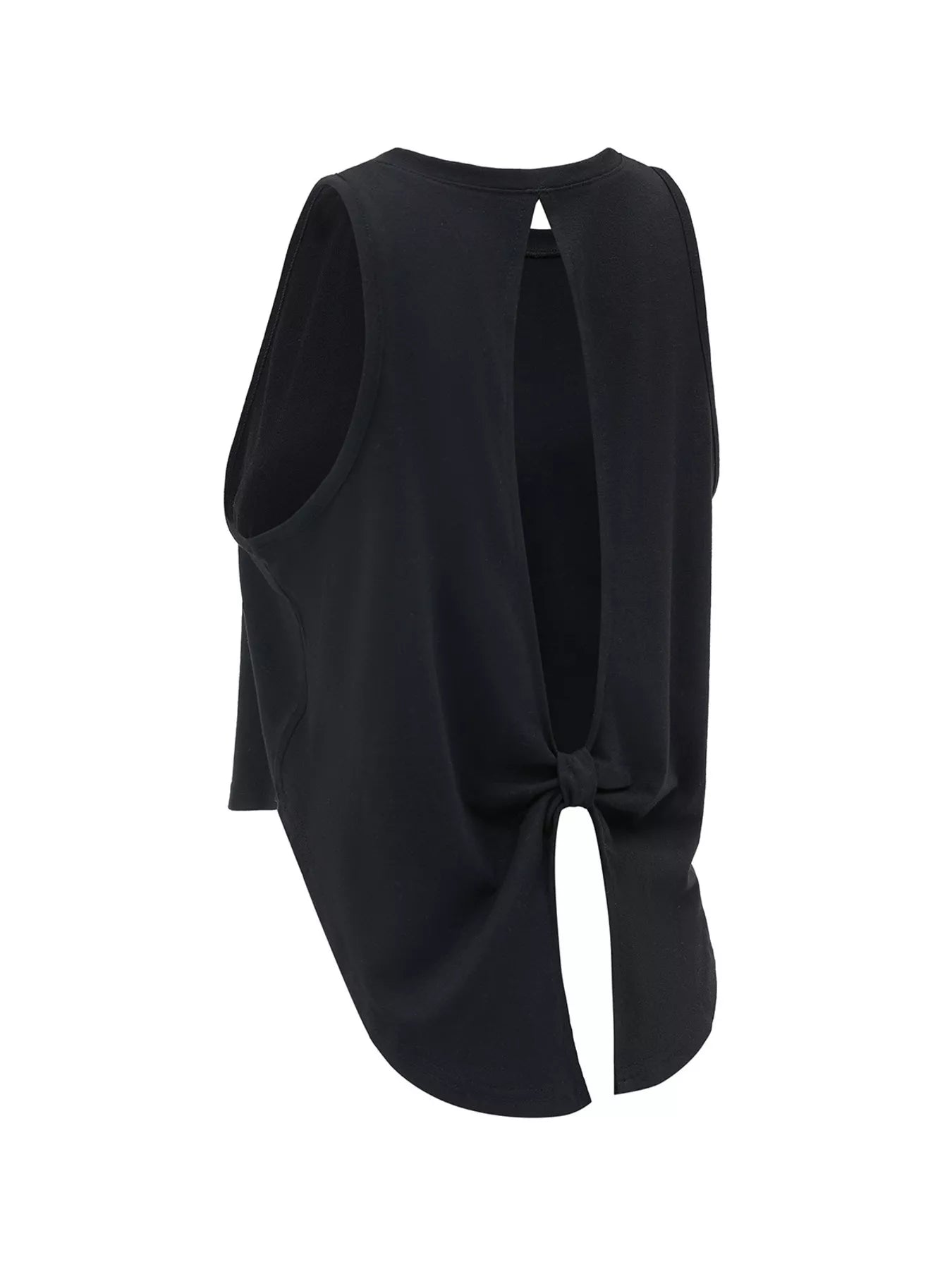 Back Cutout Round Neck Activewear Tank
