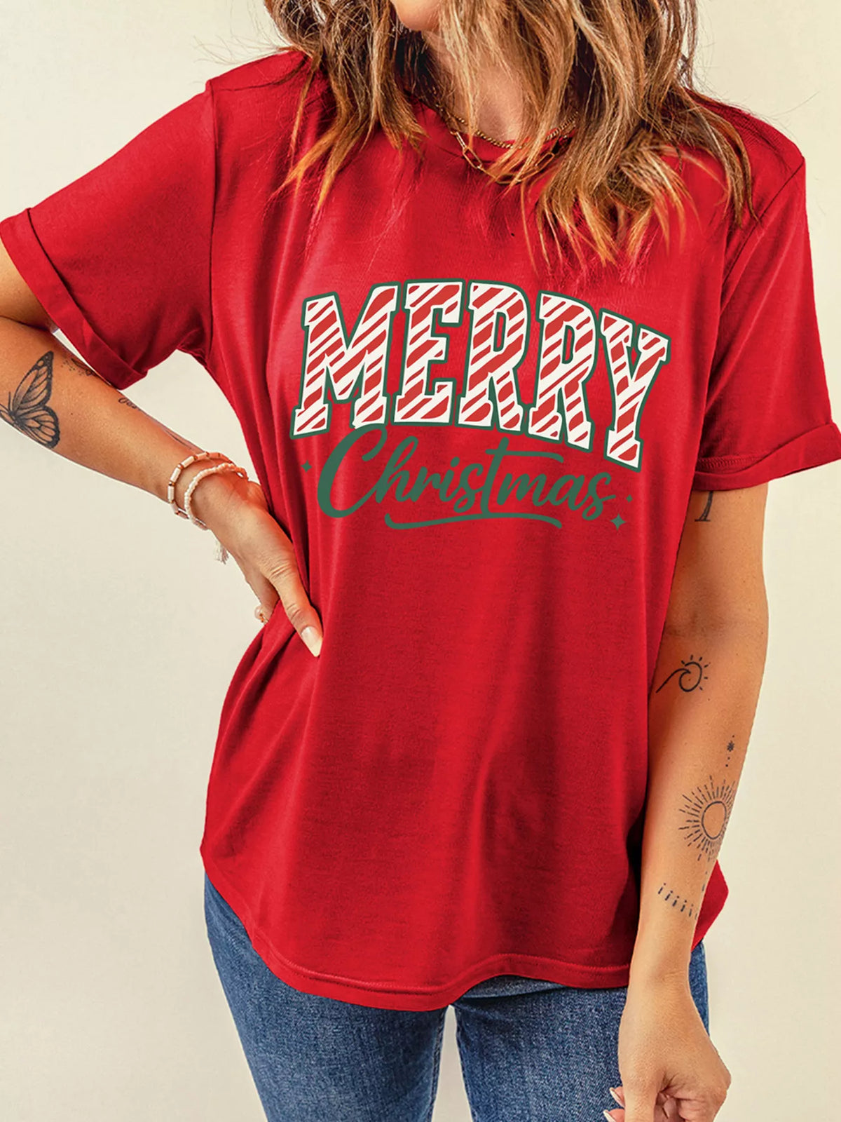 Merry Christmas Graphic Short-Sleeve Tee