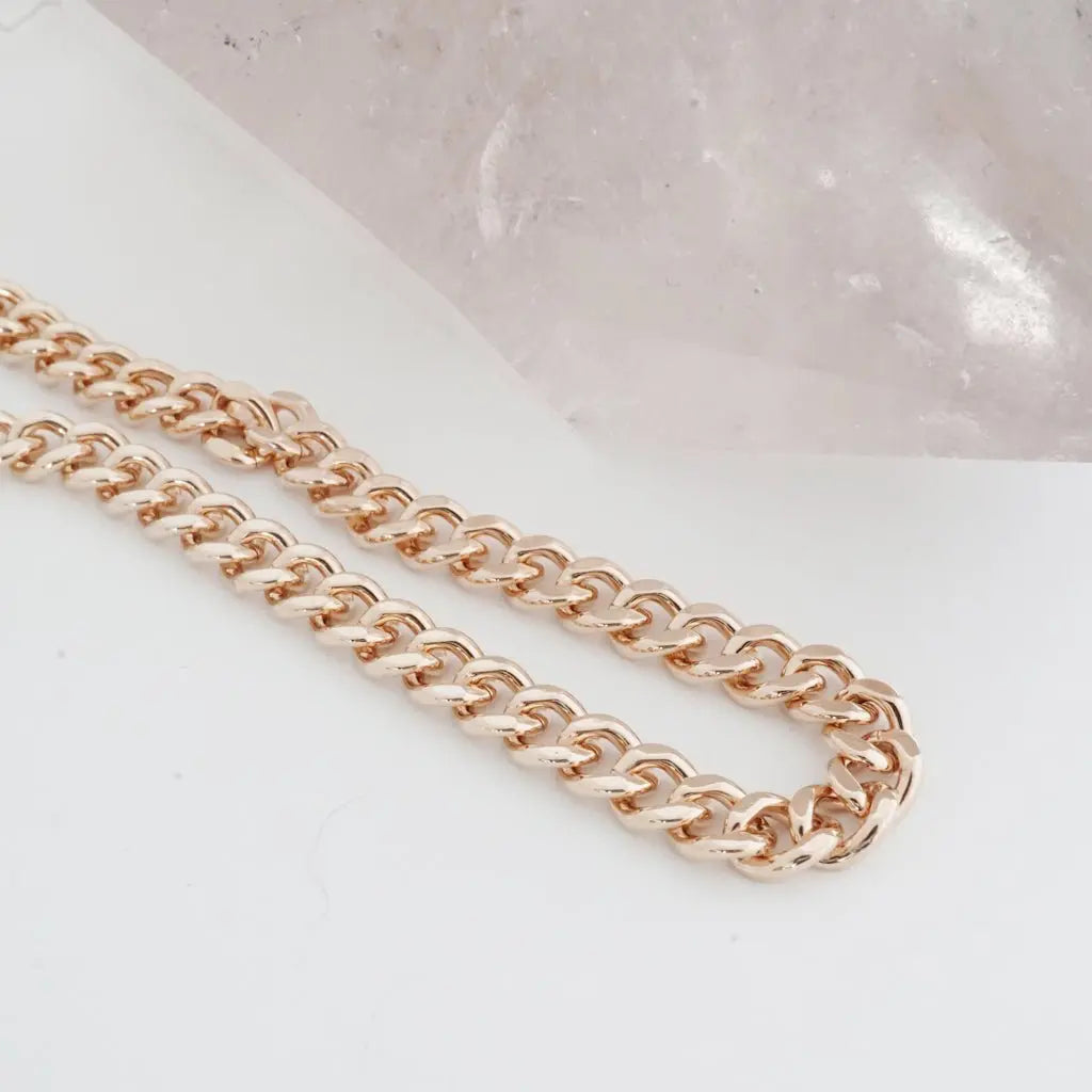 Bold Thick Chain Bracelet — Stackable Adjustable Statement Everyday Jewelry - Bracelets