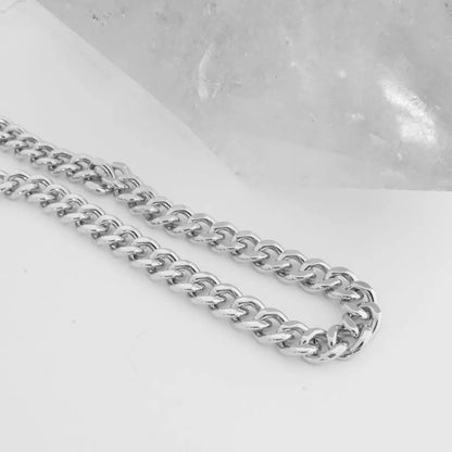 Bold Thick Chain Bracelet — Stackable Adjustable Statement Everyday Jewelry - Bracelets