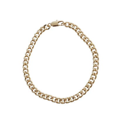 Bold Thick Chain Bracelet — Stackable Adjustable Statement Everyday Jewelry - Bracelets