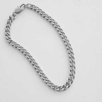 Bold Thick Chain Bracelet — Stackable Adjustable Statement Everyday Jewelry - Bracelets