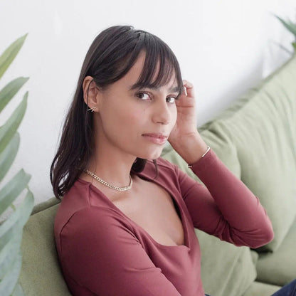 Bold Thick Chain Necklace — Statement Layering Adjustable Everyday Jewelry - Necklaces