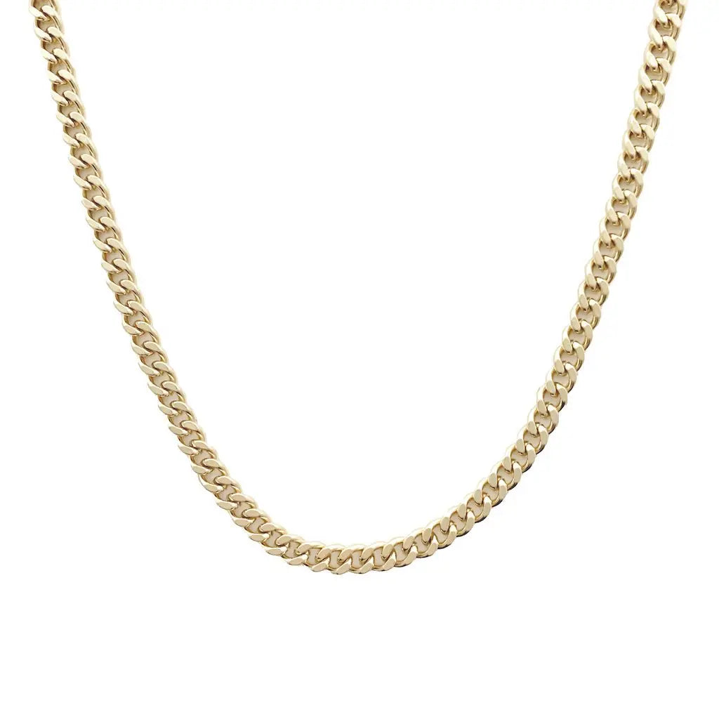 Bold Thick Chain Necklace — Statement Layering Adjustable Everyday Jewelry - Gold Necklaces