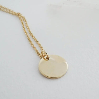 Miniature Sun Disc Charm Bracelet — Delicate Stackable Everyday Jewelry - Bracelets