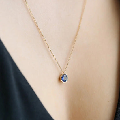 Ode To Rose Faceted Crystal Pendant Necklace — Shimmering Multi-Angle Layering Jewelry - Necklaces