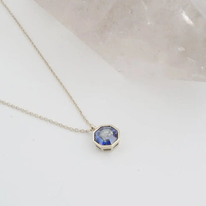 Ode To Rose Faceted Crystal Pendant Necklace — Shimmering Multi-Angle Layering Jewelry - Necklaces