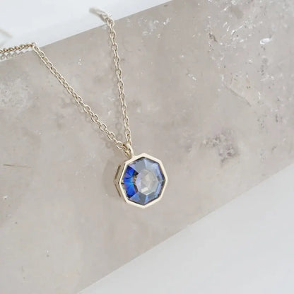 Ode To Rose Faceted Crystal Pendant Necklace — Shimmering Multi-Angle Layering Jewelry - Necklaces